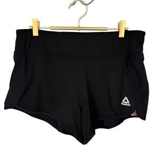 Reebok Black Running Shorts Women’s M Micro Mini Length NWOT